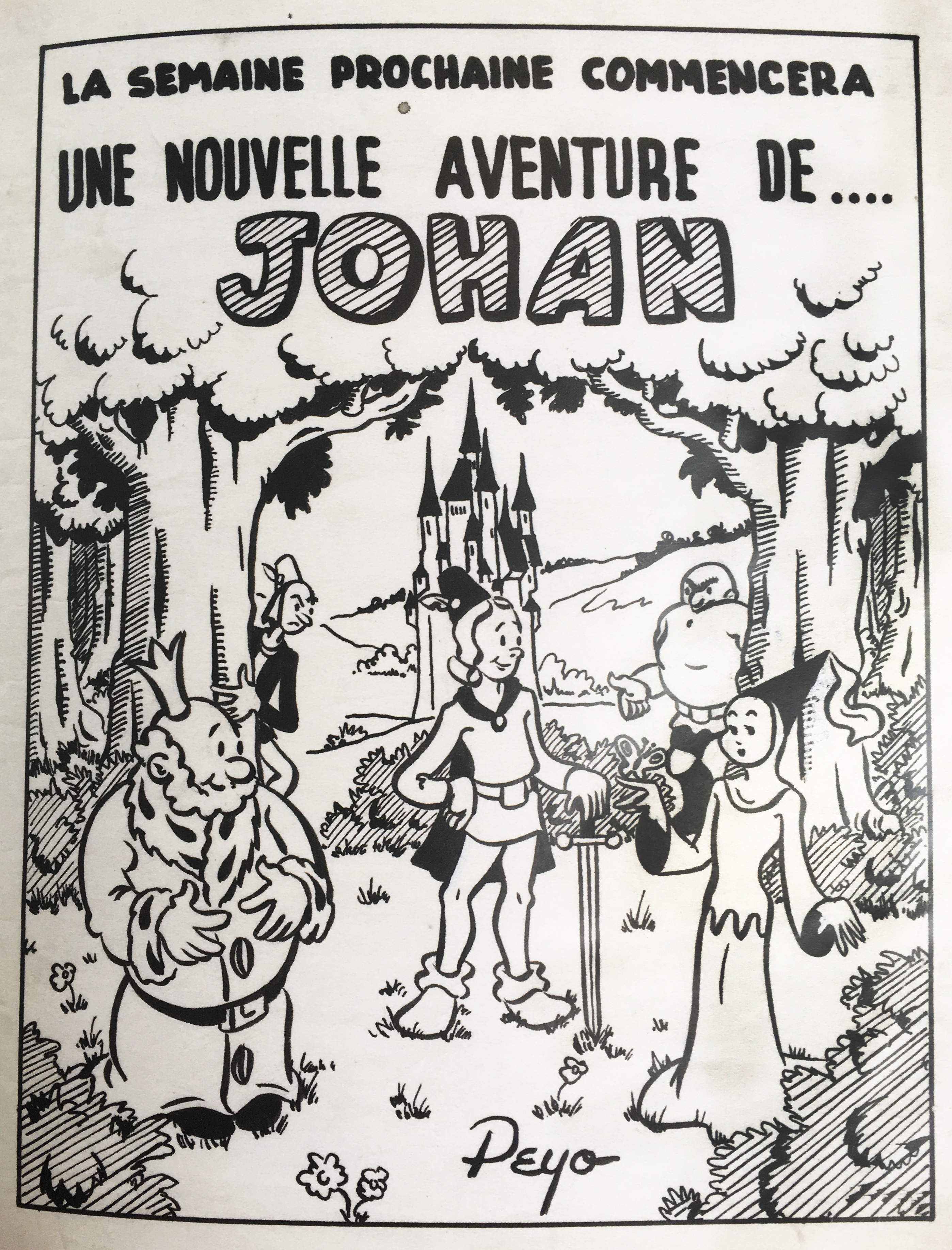 Peyo, Johan, quotidien La Derniére Heure, 1947.jpg